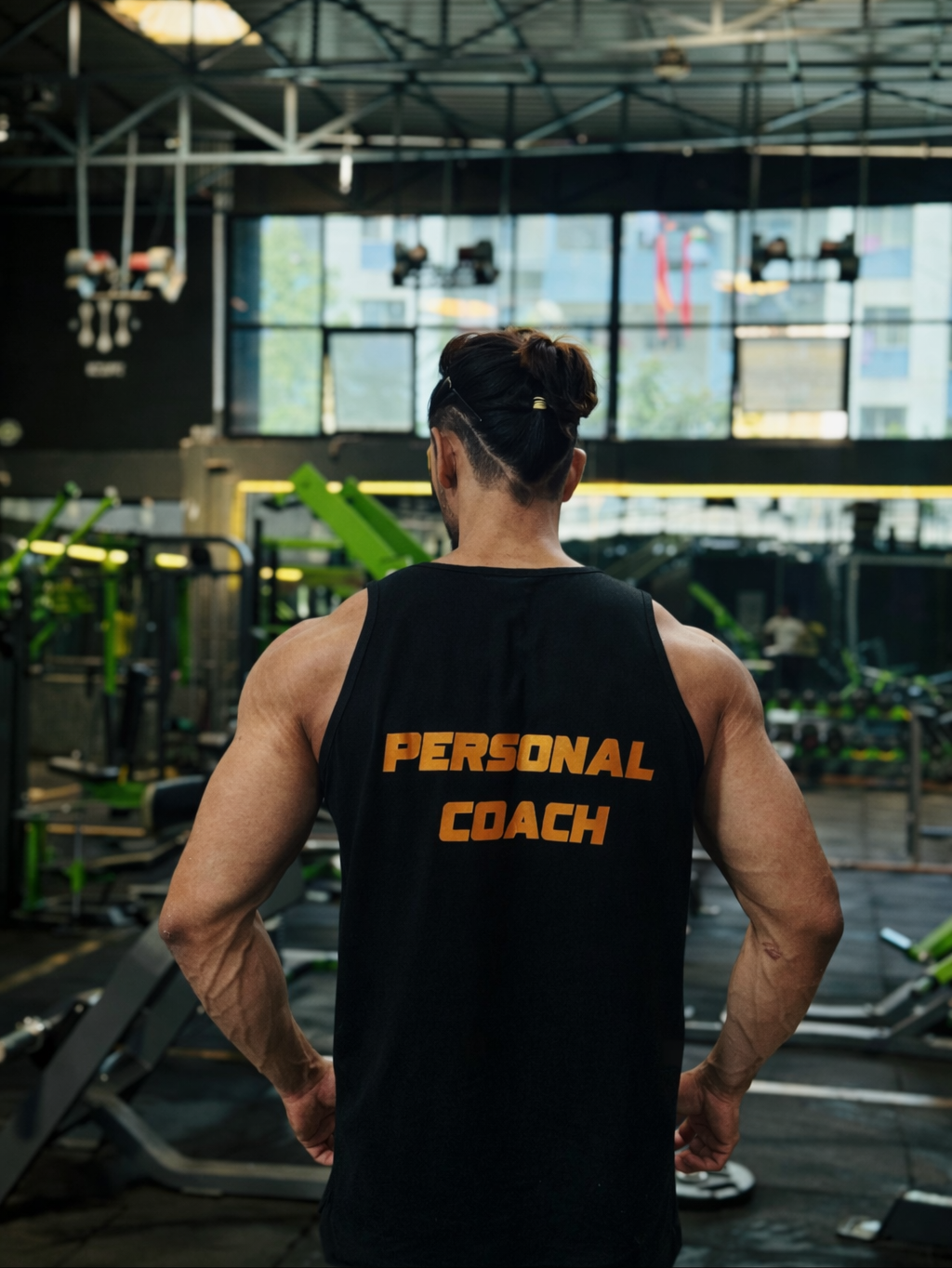 Personal coach standing in his training facility