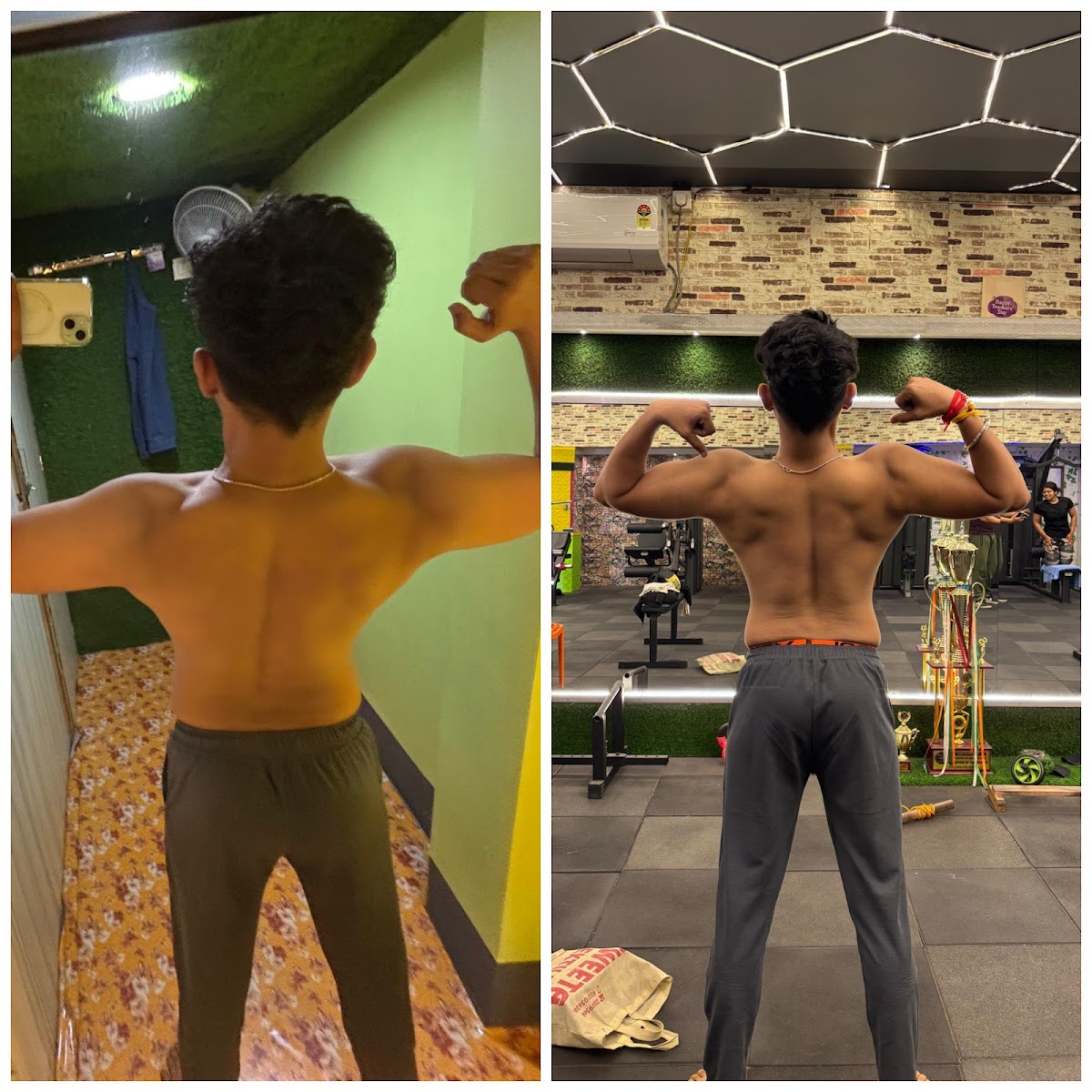 Verified client back-development before-and-after transformation